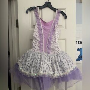 Girls Lavender Lace Tutu Costume Dress - Brand Unspecified